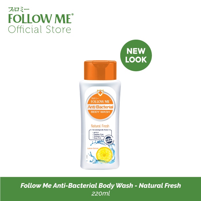 Follow Me AntiBacterial Body Wash 220ml (Natural Fresh) Shopee Malaysia