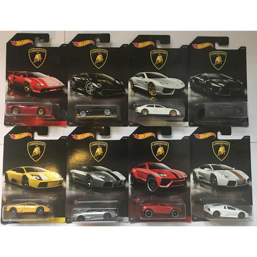 hot wheels lamborghini set of 8