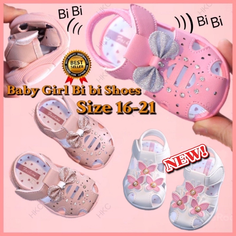 (Ready Stock)Baby Shoes Girl /Baby Girl Toddler Shoes/ Kasut Berbunyi Bayi Perempuan 0m-36m