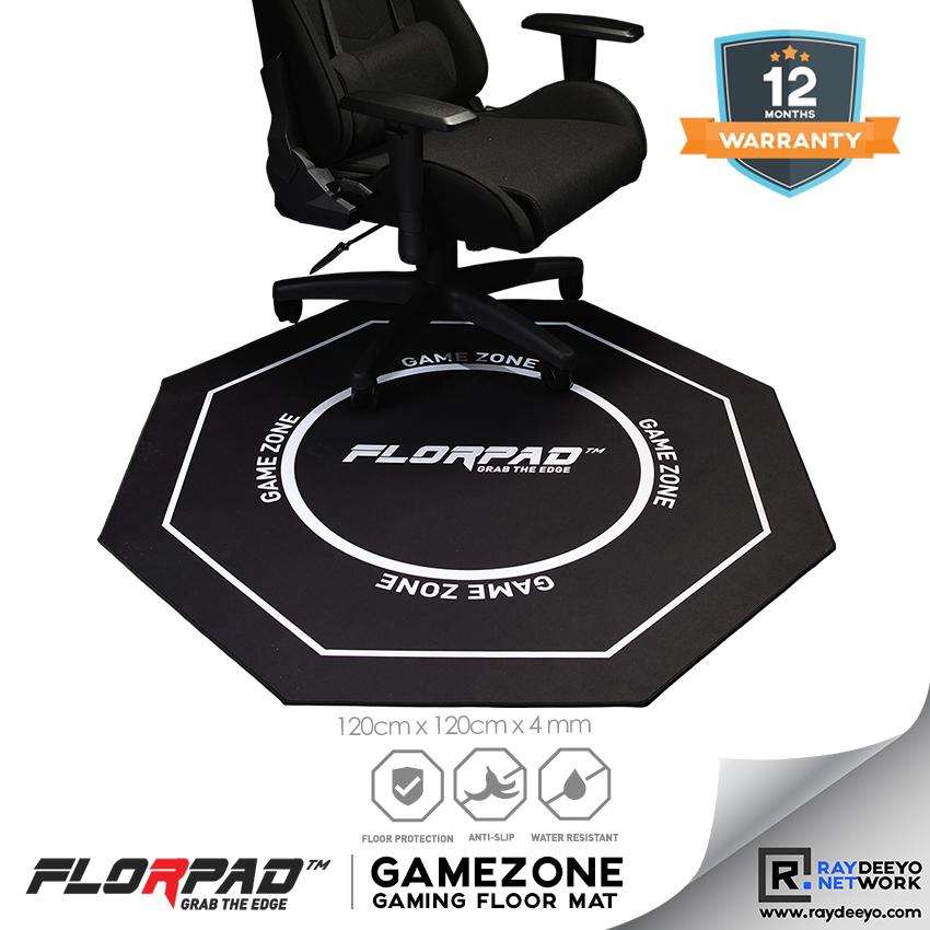 FLORPAD GAME ZONE Gaming Floor Mat [Water Repellent & Withstand Chair