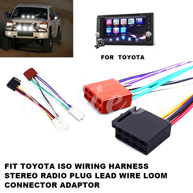 Toyota MR2 Spyder CD radio stereo wiring harness adapter lead loom ISO wire