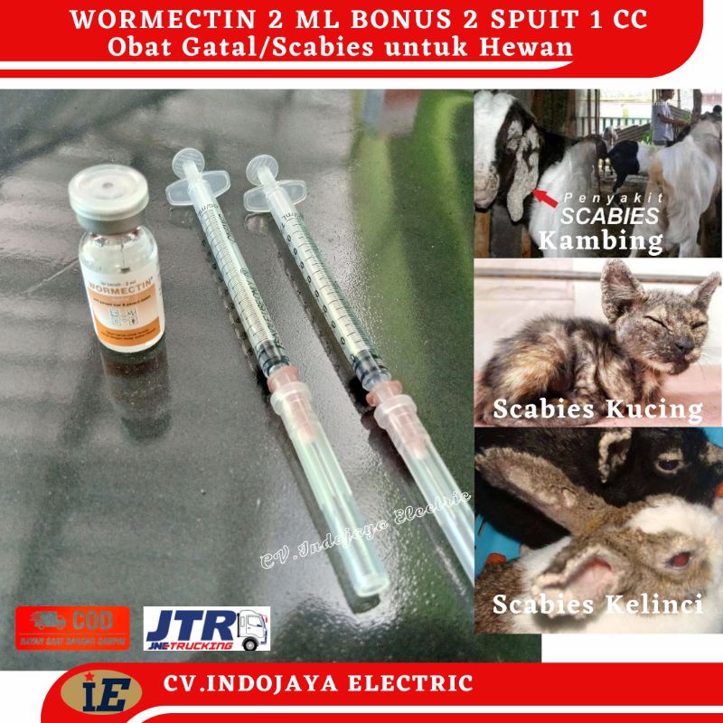 Wormectin 2 ml Mushroom Cat Medicine Scabies Rabbit Scabies Dog Worm