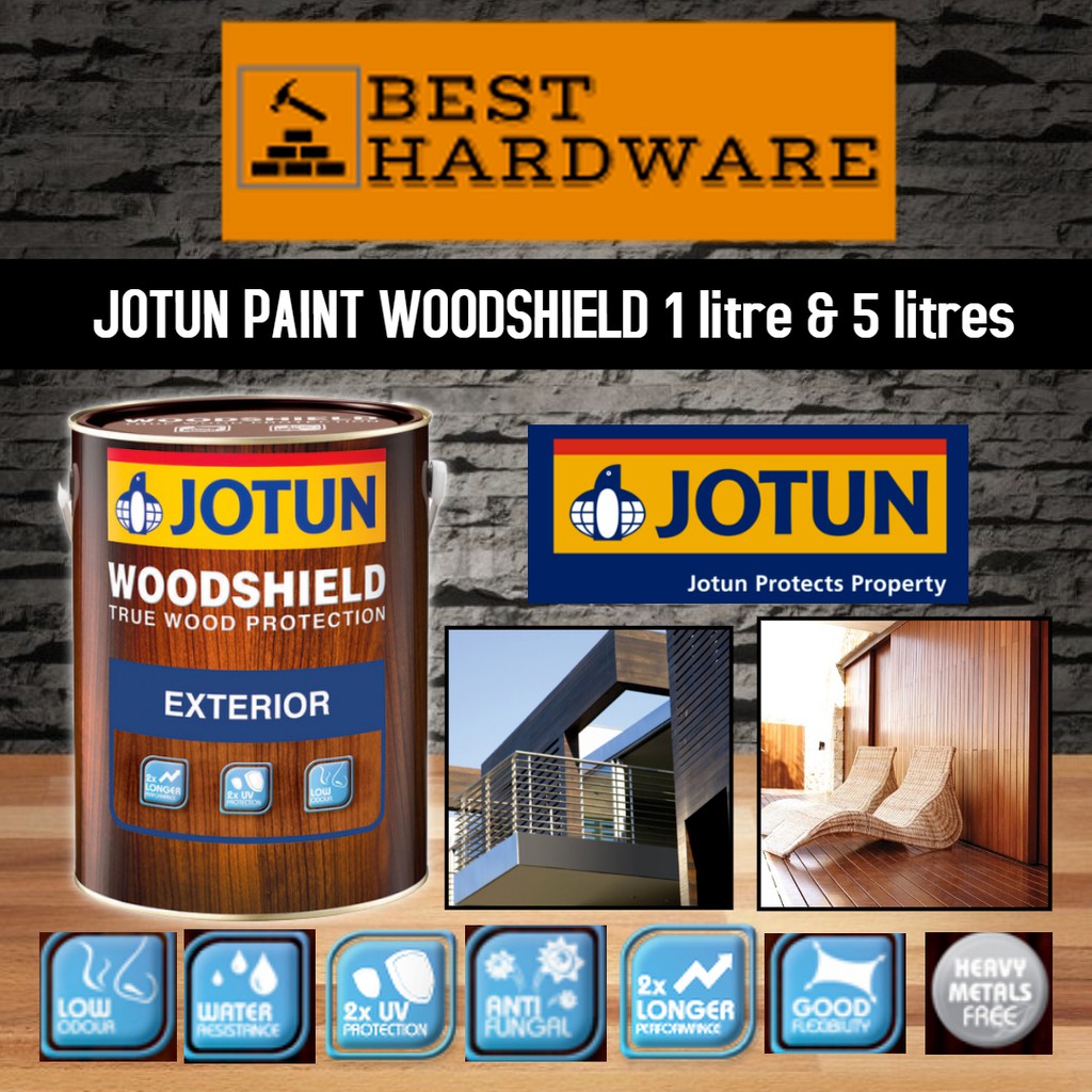  JOTUN WOODSHIELD  EXTERIOR TIMBER FINISH VARNISH SHELLAC 