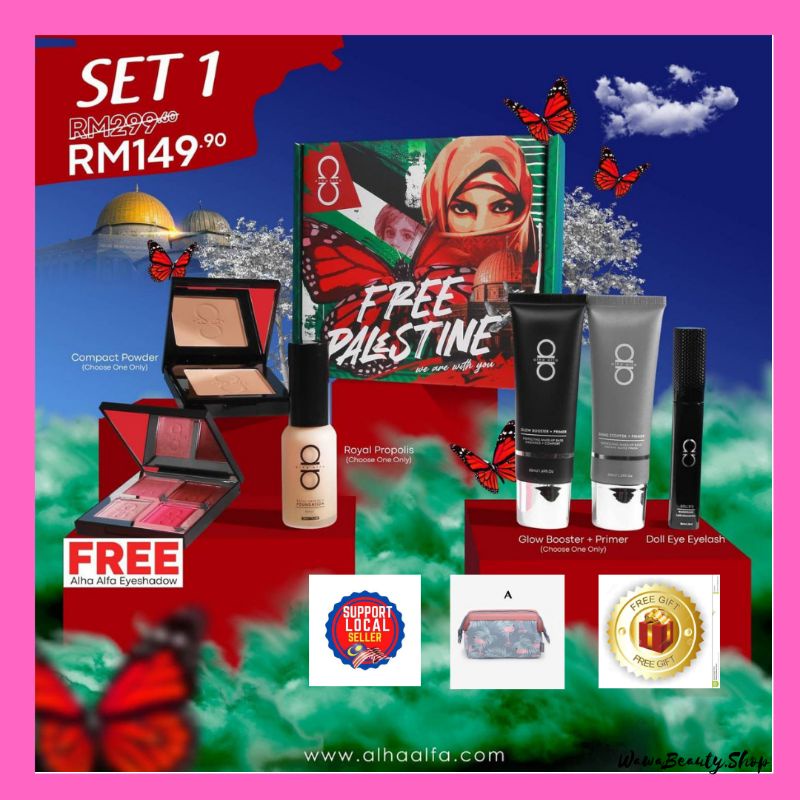 Buy Alha Alfa Set Palestine Original Hq With Free Gift Seetracker Malaysia