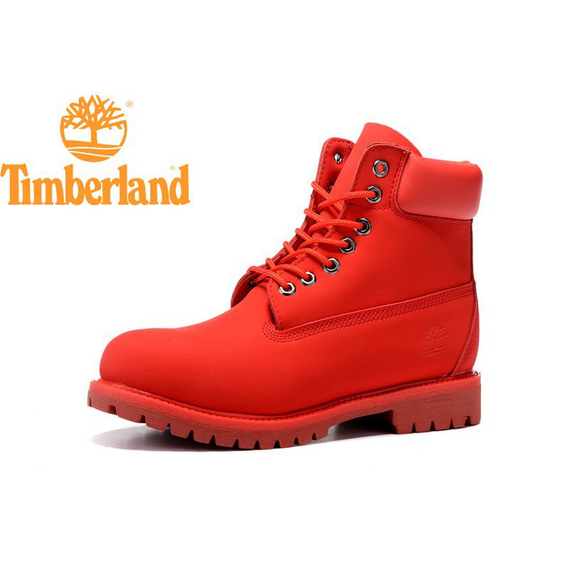 blue and red timberland boots