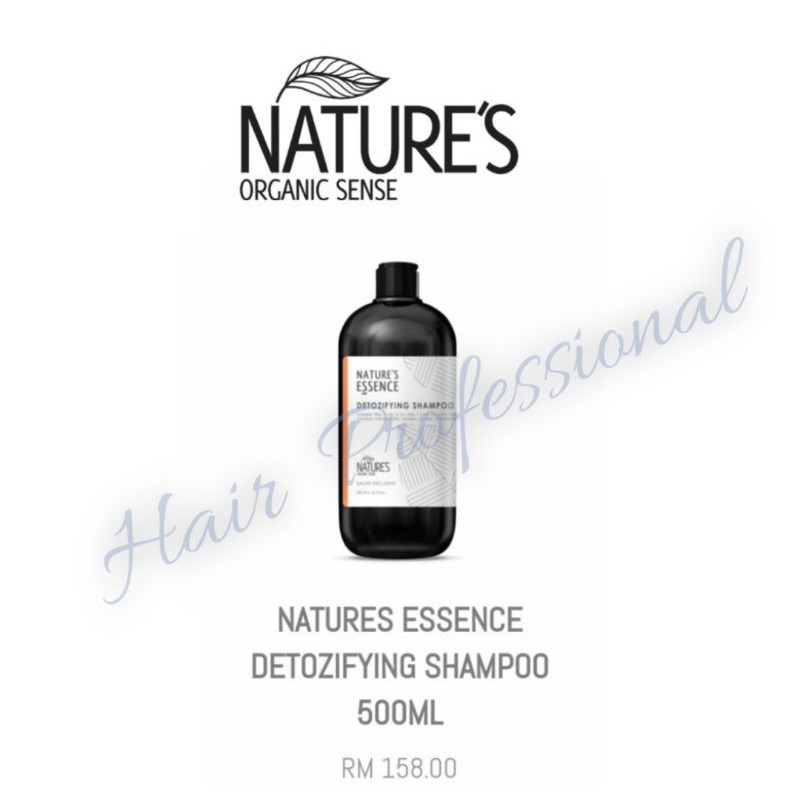Nature's organic sense Detozifying shampoo Shopee Malaysia
