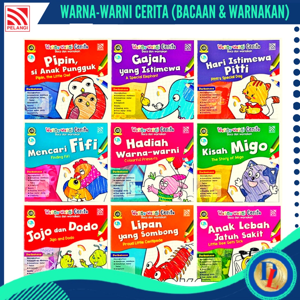 Buku Warna-Warni Buku Cerita Kanak-kanak (Dwibahasa) Buku Bacaan Dan ...