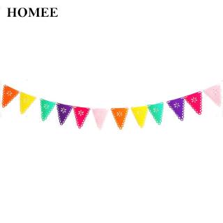 Papel Picado Banner Mexican Fiesta For Decor Diy Felt Flags Party