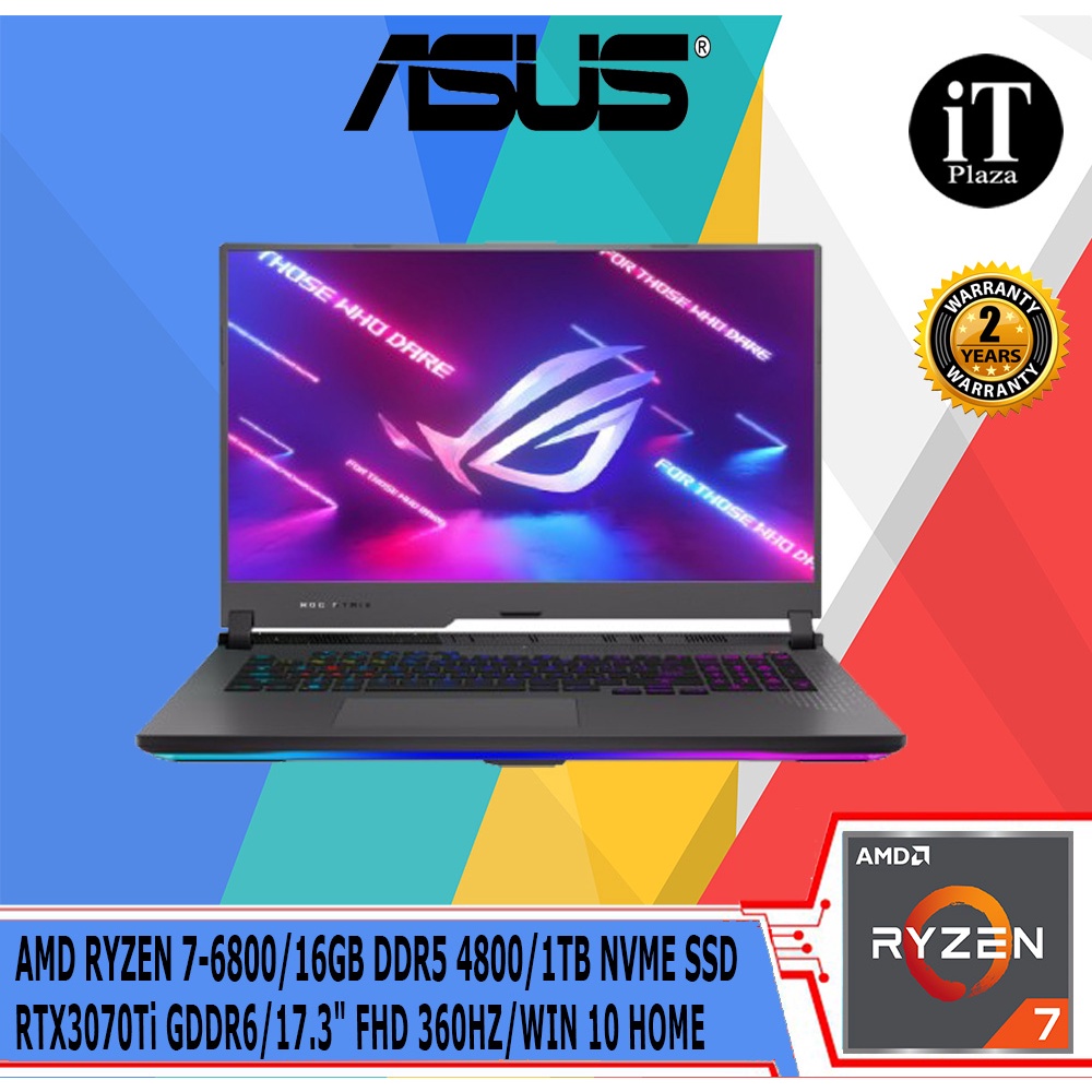 ASUS ROG STRIX G17 G713R-WKH158W GAMING LAPTOP (RYZEN 7 6800H,16GB,1TB ...