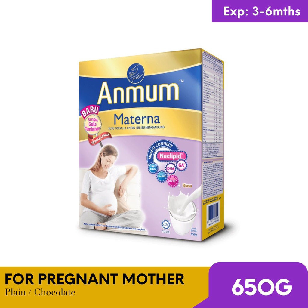 Anmum Materna Pregnant  Maternal Milk Powder (Ori/Choc) 650g