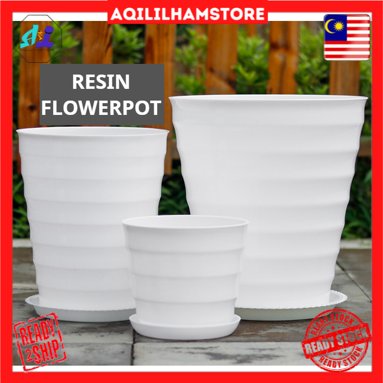 Size S Pasu Bunga Pasu Plastik Pasu Putih Pasu Hitam Gardening Pot Outdoor Indoor Pot Felton Flower Pot Shopee Malaysia