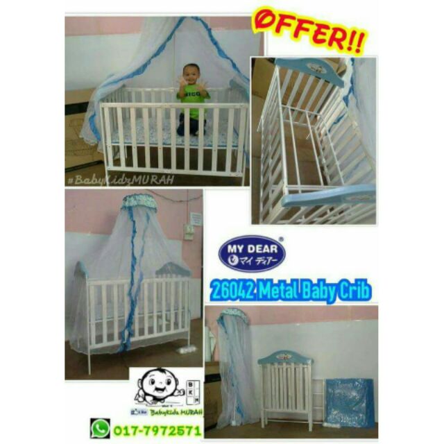 Offer Metal Babycrib Babycot My Dear Newborn 5years Shopee Malaysia