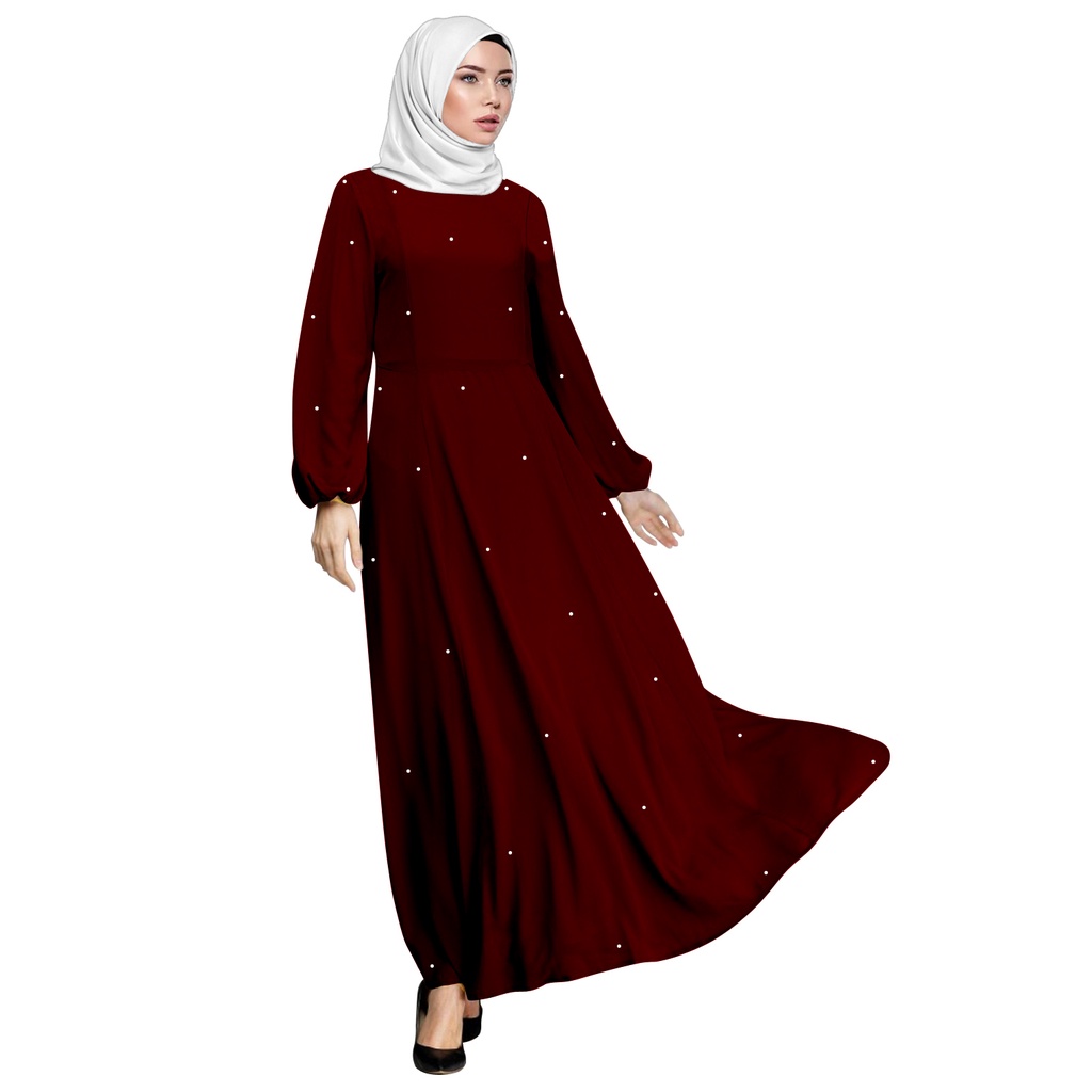 Jubah Abaya Premium Moden Ironless Long Dress Muslimah Viral Jubah Starletz - ERA URWA