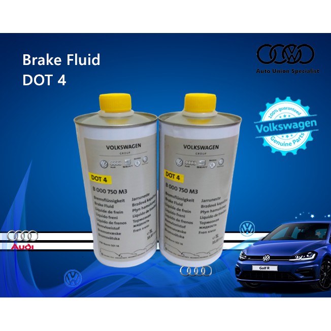 Vw Volkswagen Brake Fluid Dot 4 1l Shopee Malaysia