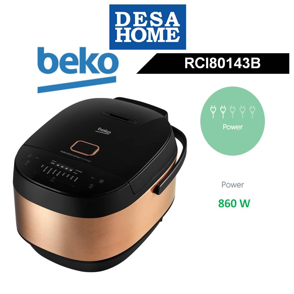 BEKO RCI80143B 1.8L INDUCTION RICE COOKER (860W)