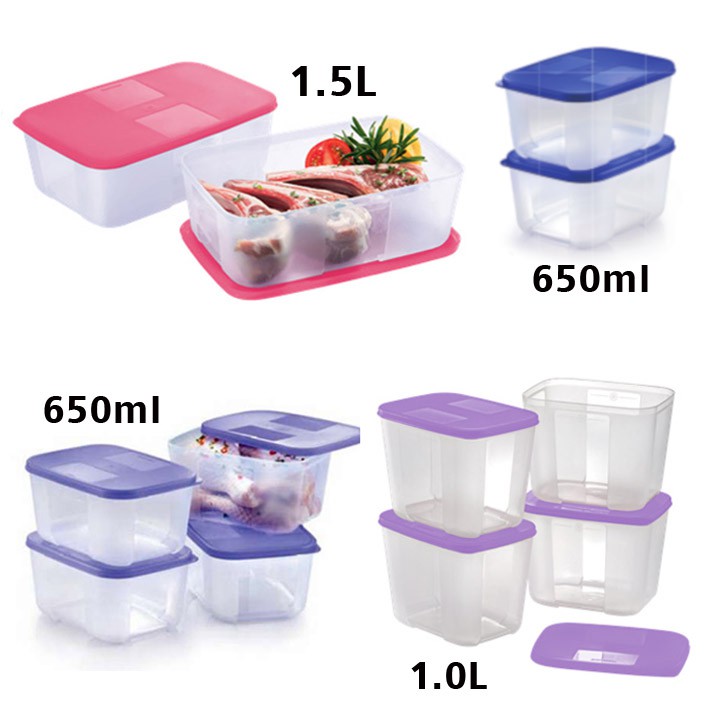 [Tupperware FreezerMate] Small ll 650ml / Small lll 1.0L / Medium II 1