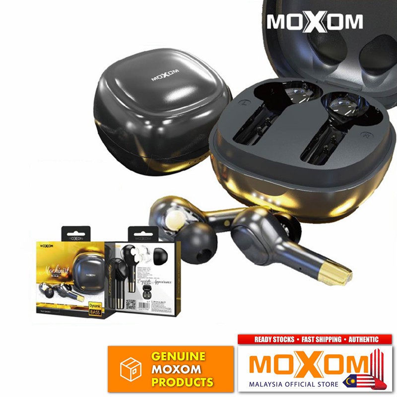 Moxom MX-WL30 Wireless V5.0 Bluetooth Dynamic Bass Earbuds Touch Operation 4 Speakers Dual Cores