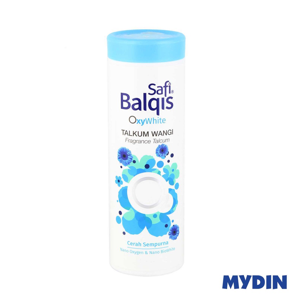 Safi Balqis OxyWhite Fragrance Talcum Blue (90g)