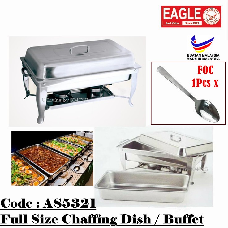 AS5321 EAGLE Brand Full Size Chafing Dishes / Buffet Set / Food Warmer Buffet