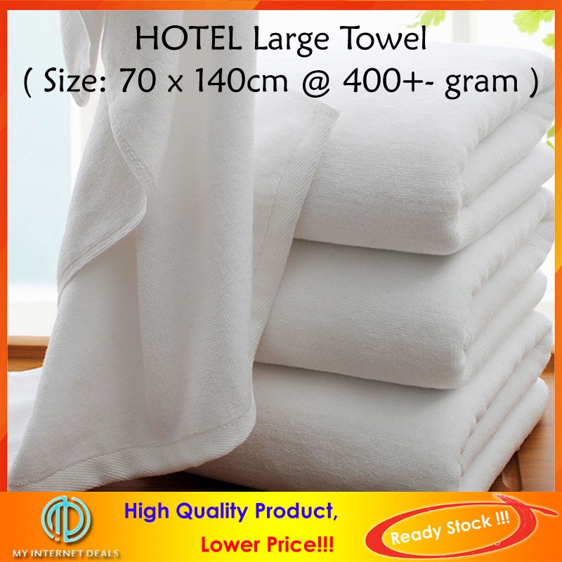 Hotel Bath Towel Big Size 70 x 140cm 400gm 100 cotton Tuala Besar