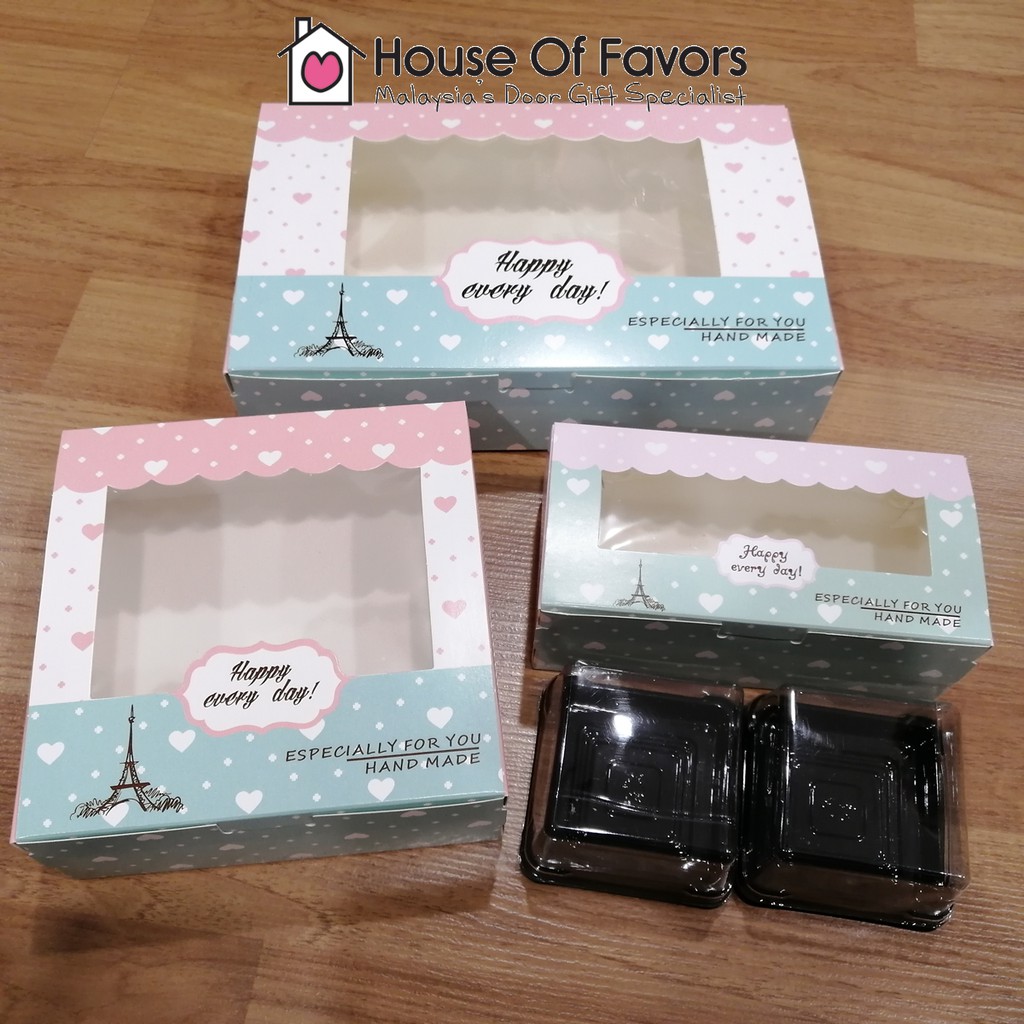 Download 25pcs Mooncake Pastry Box Cupcake Box Kotak Cupcake Tarts Cake Bakery Box, Kotak Tudung Shawl ...