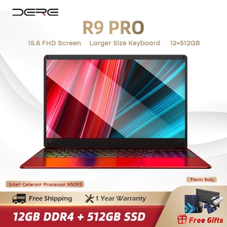 [Local Warranty] DERE Official R9 Pro Intel Celeron N5095 CPU Windows 10 Laptop - Red /Silver /Black /White (15.6”)