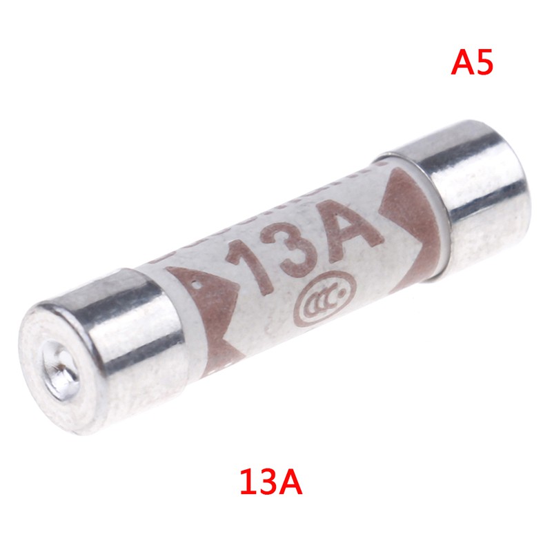 Ceramic fuse for multimeter 6mm×25mm BS1362 1A 3A 5A 10A 13A Amp 250V Pip YN