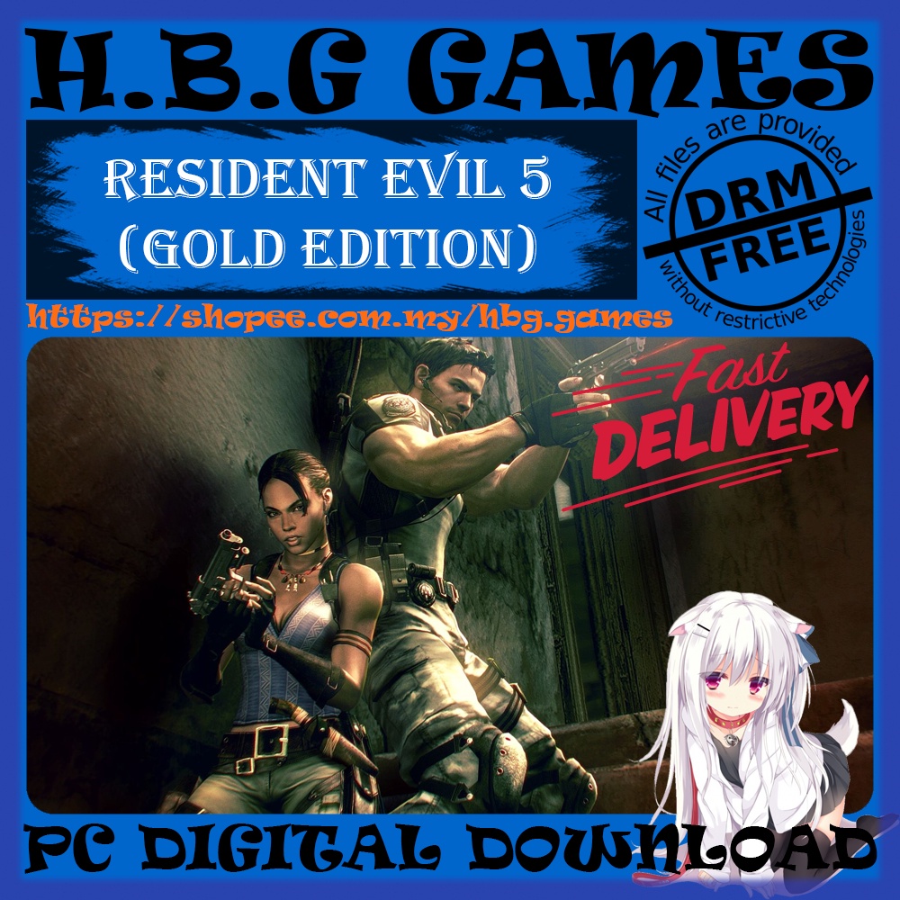 Resident Evil 5 (Gold Edition) [PC DIGITAL DOWNLOAD] [OFFLINE] [DRM-FREE]  [BONUS] | Shopee Malaysia
