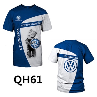 Volkswagen, Hyundai and other models logo T-shirt, 3D printed summer men and women with short sleeves