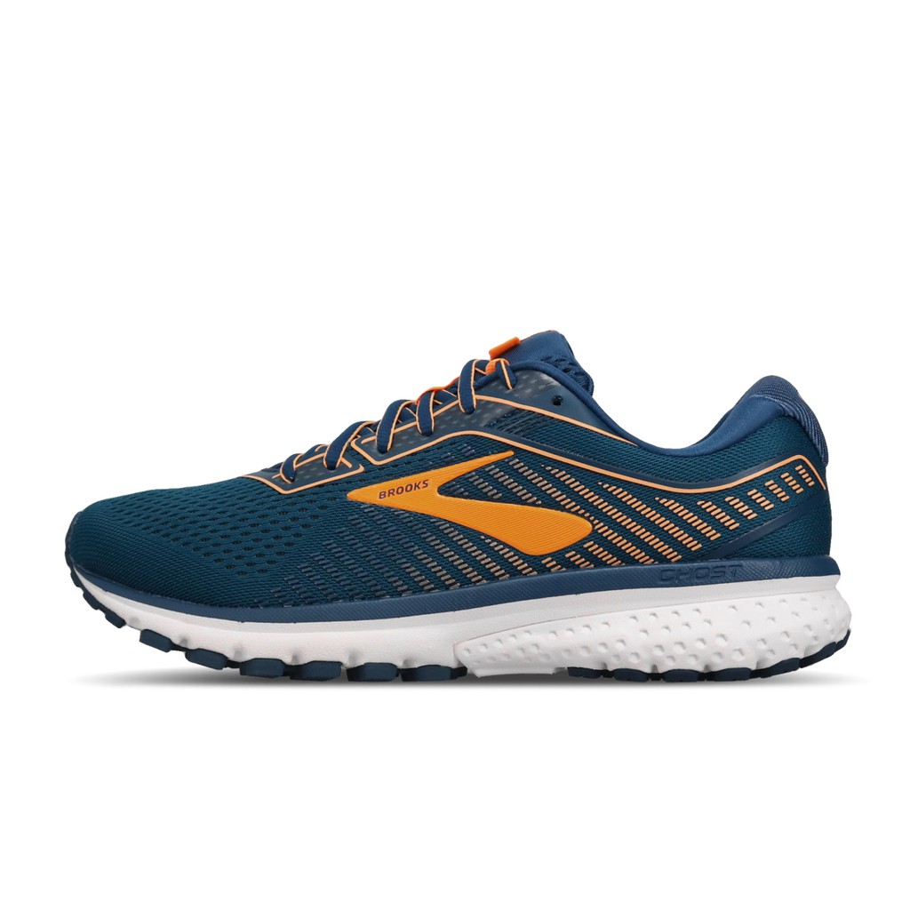 brooks orange and blue running shoes