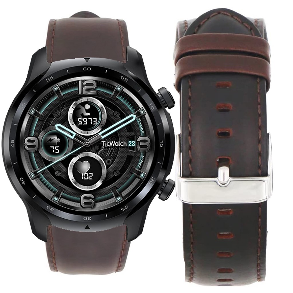 ticwatch e leather strap