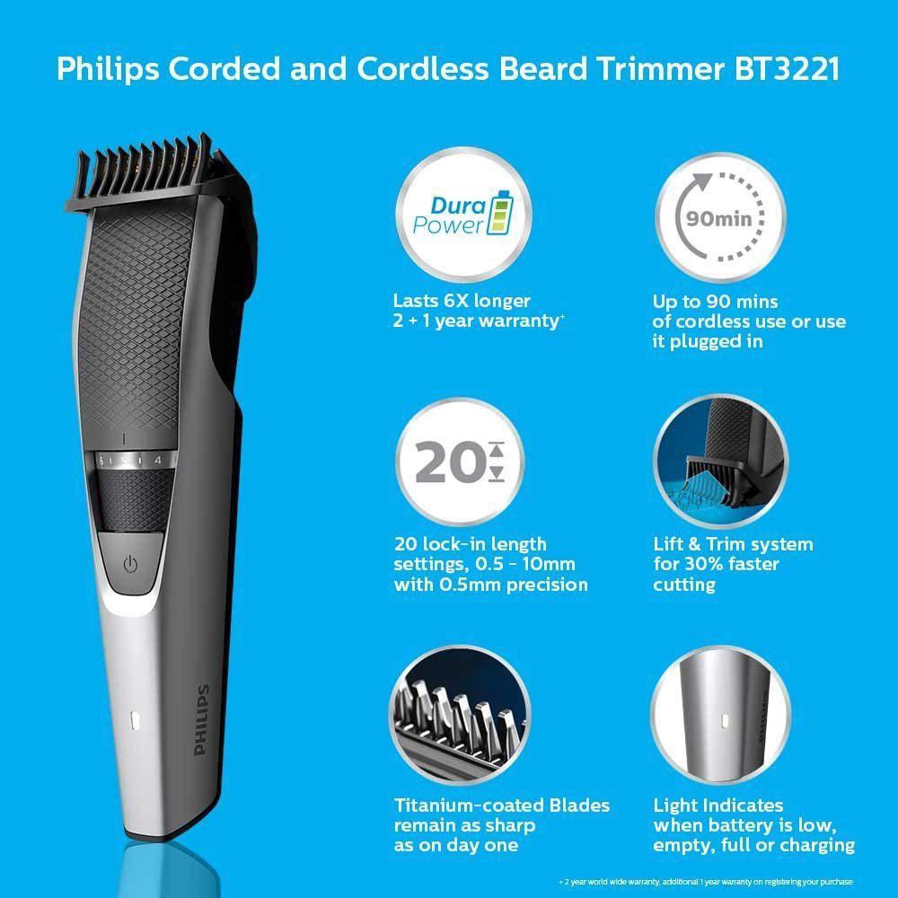 corded trimmer philips