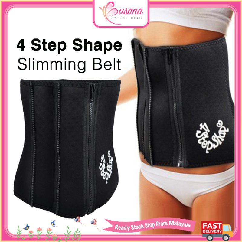 Japanp 4 Step Shape Tummy Wrap Weight Loss Fat Burner Slimming Belt | Bengkung