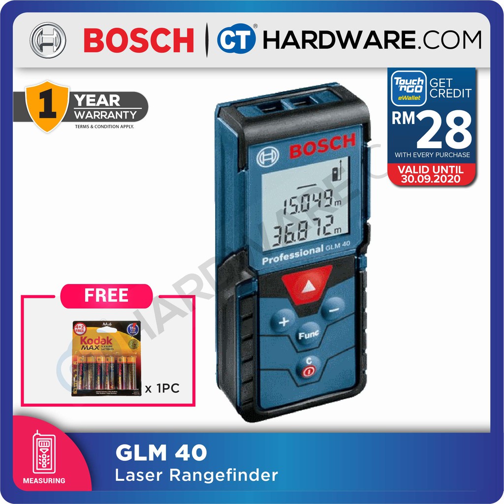 BOSCH GLM40 Digital Laser Rangefinder (40M) | Shopee Malaysia