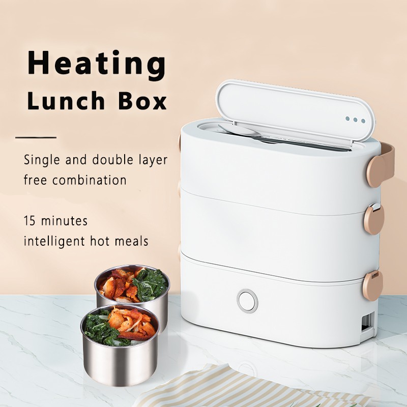 Buy Ready Stock Nafenai Portable Heating Lunch Box Electric Lunch Box Smiggle Lunch Box 304 Stainless Steel Double Layer Seetracker Malaysia