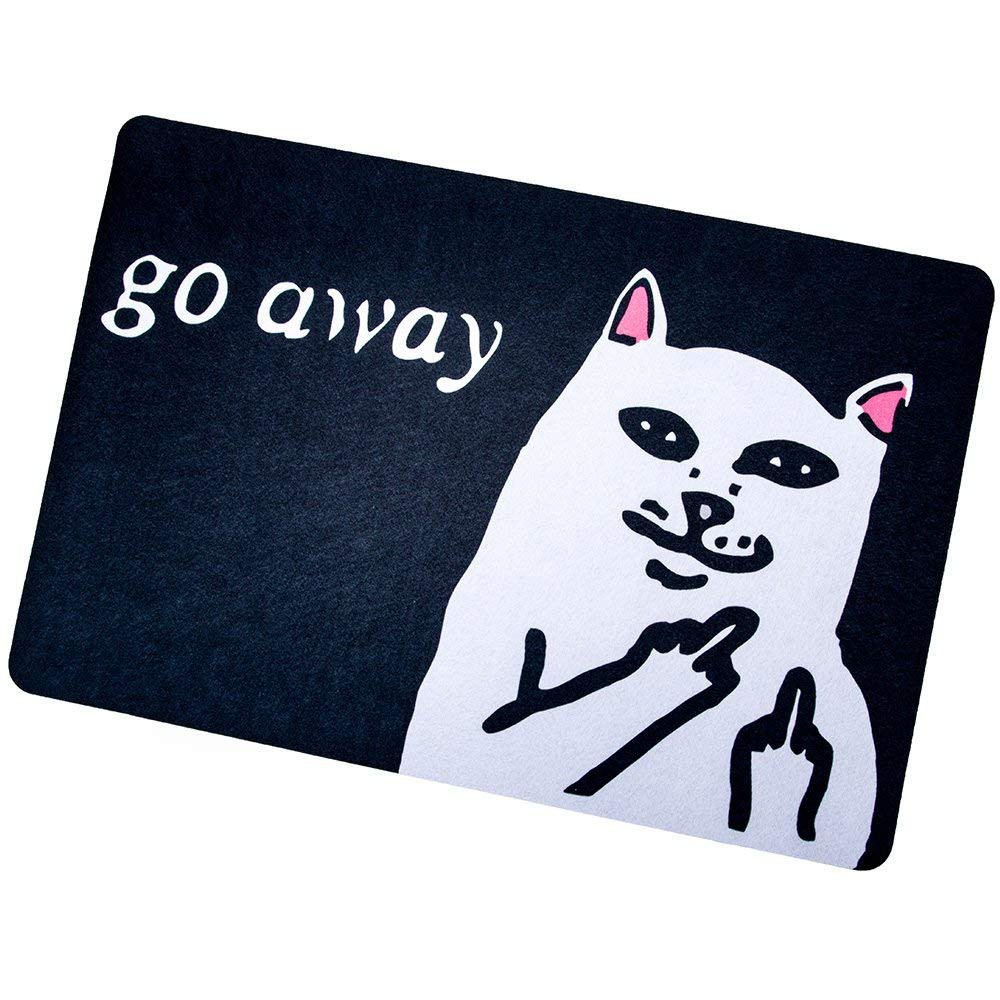 Doormats Welcome Mats Entrance Mat Floor Mat Go Away Cat