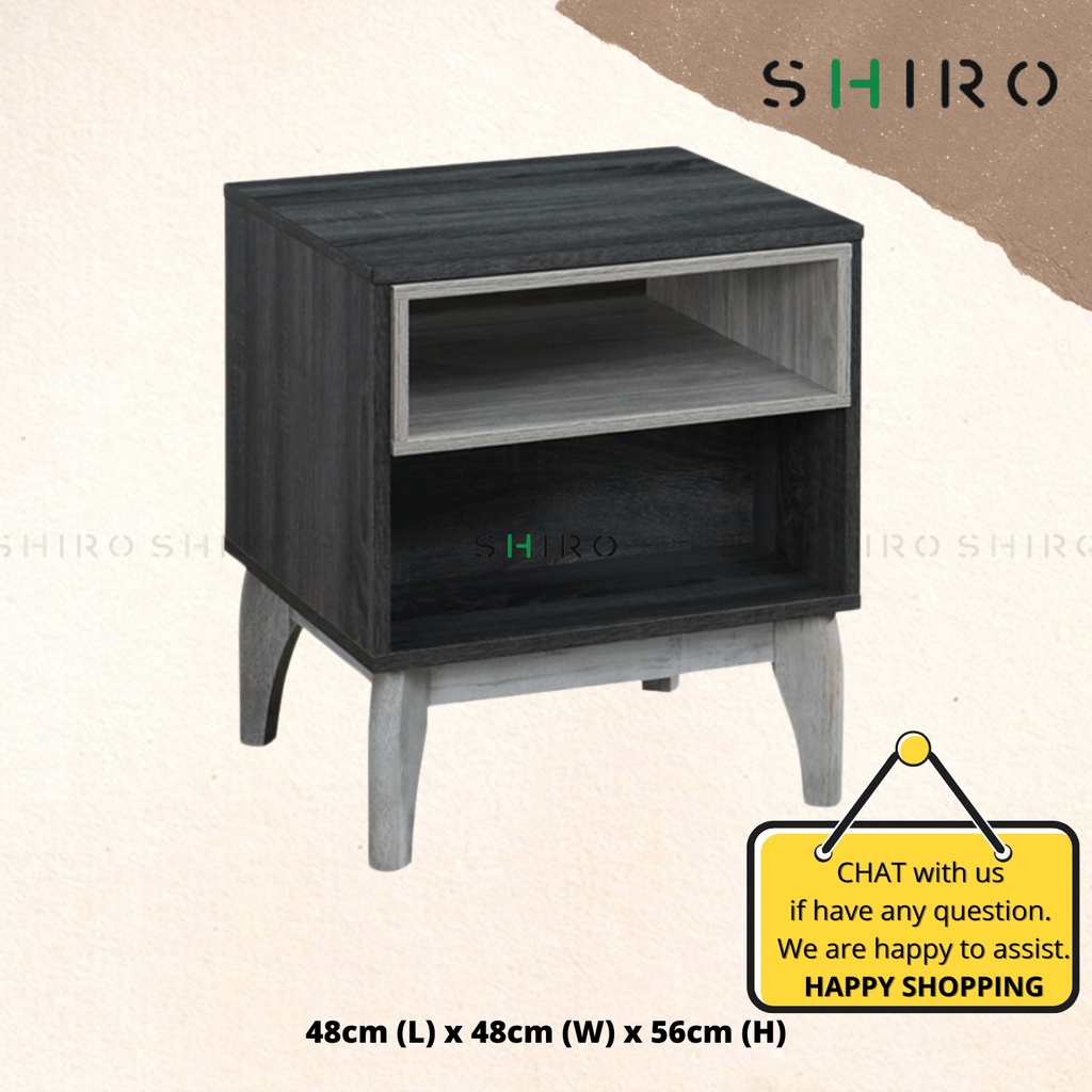 SHIRO Furniture Side Table Living Room / Bed Side Table / Night Stand / Lamp Table / side table ikea MEN IN BLACK