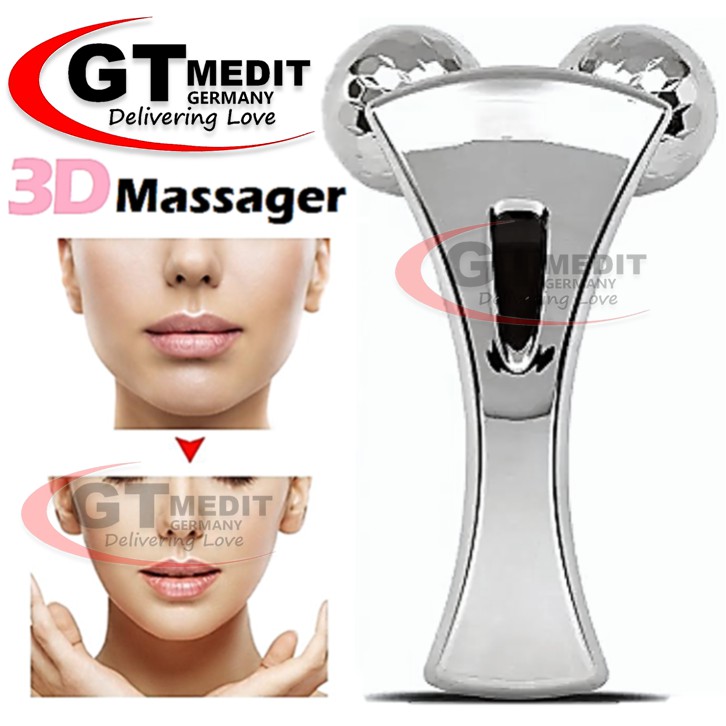 Solar Plate 3D Massager V Shape Facial Massage Roller Slimming Anti-Cellulite Body Skin Face Lifting Firming Tighten