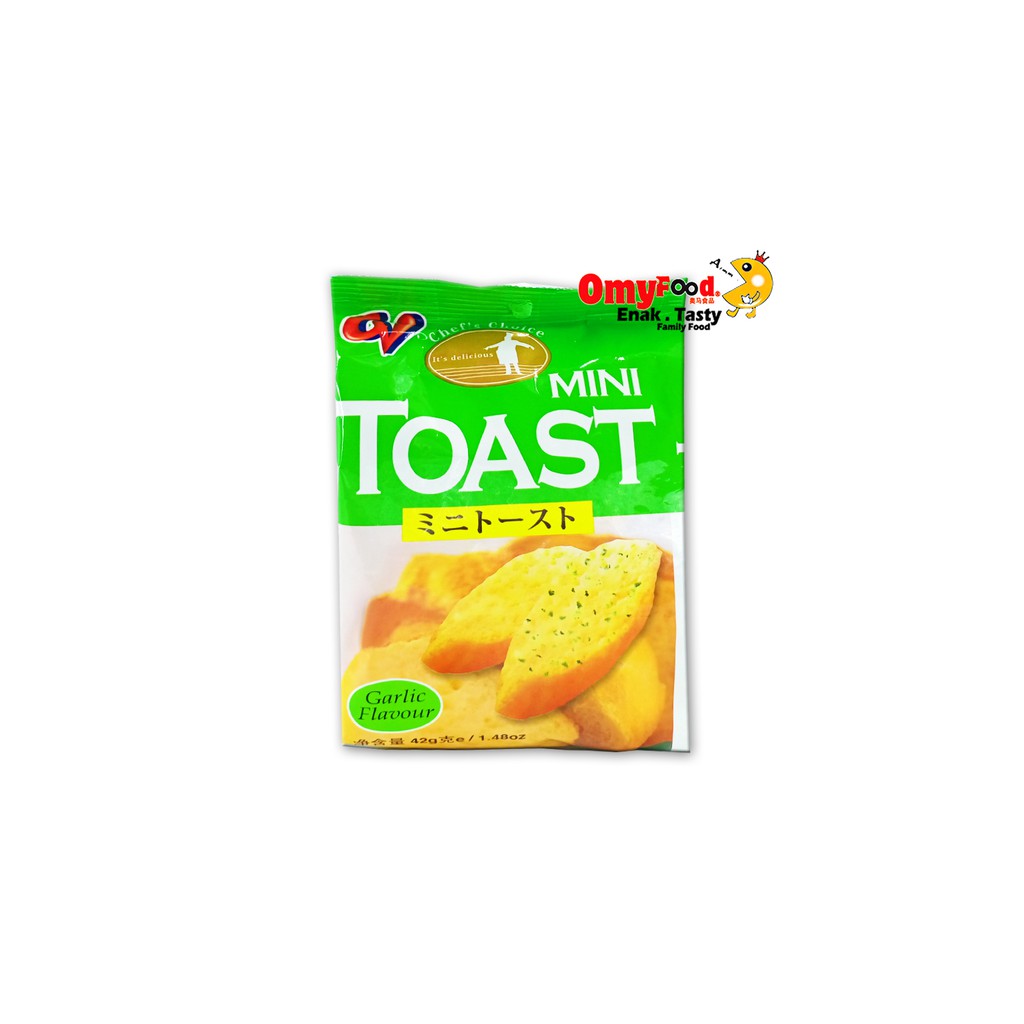 42g CV Mini Toast [Garlic / Tandoori Chicken / Cheese]