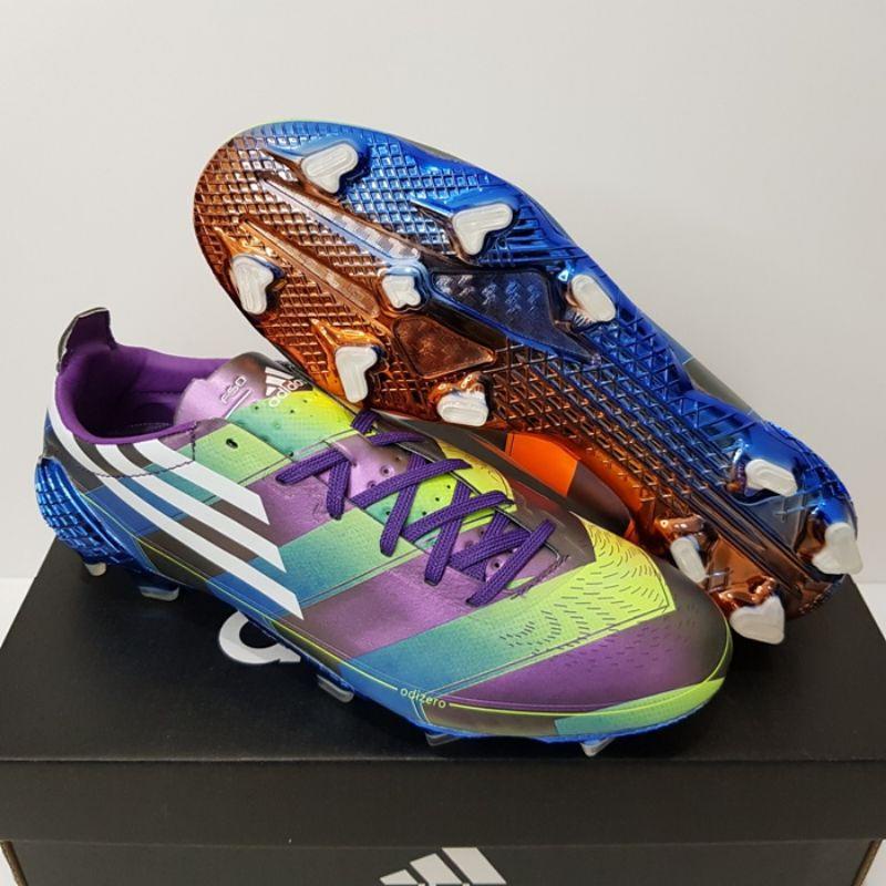 Soccer shoes Adidas F50 ghosted Adizero unity purple signal green FG outdoor football shoes men's boots unisex soccer cleats free shipping