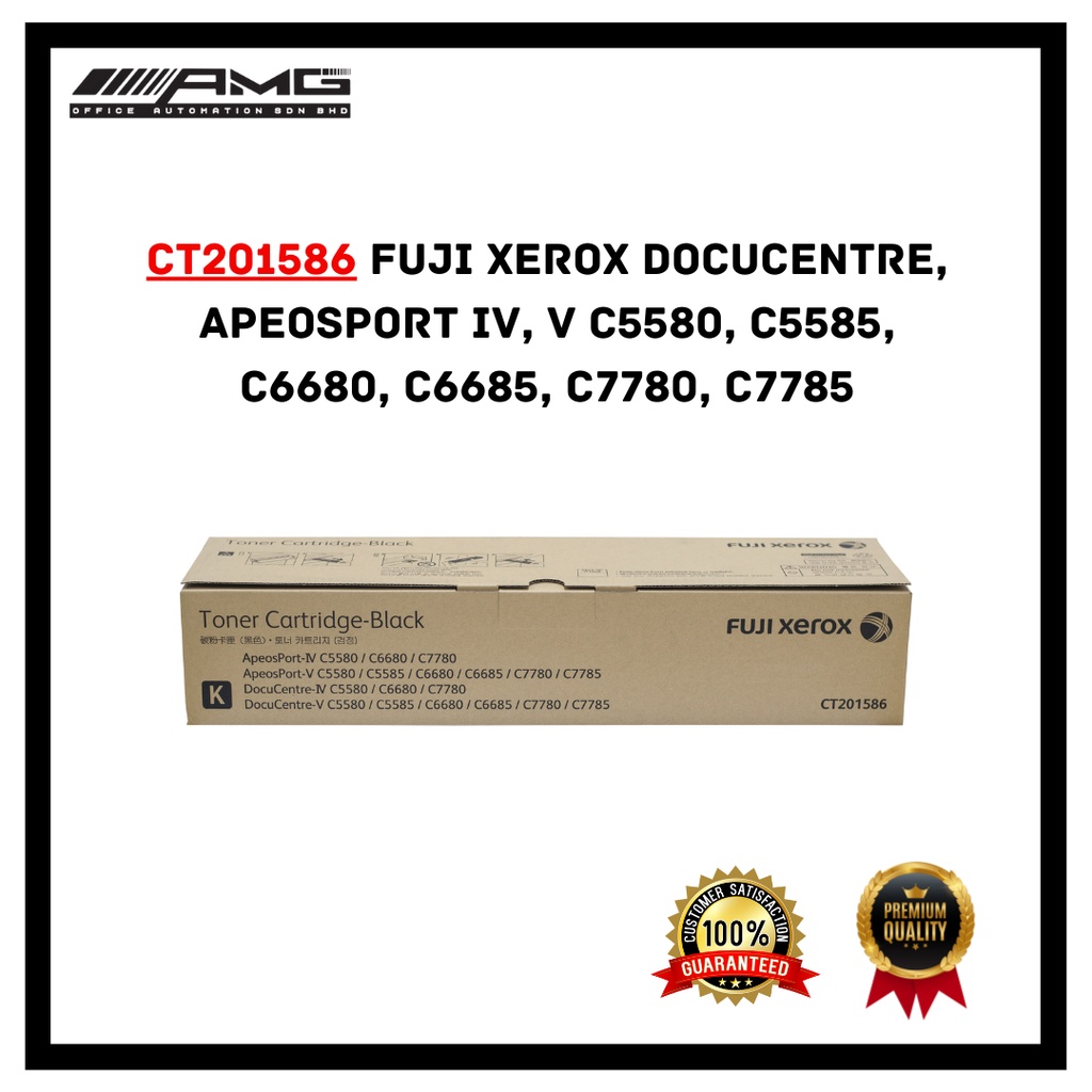 Fuji Xerox CT201586 Black Toner for DocuCentre V C7785 C7780 for sale online 