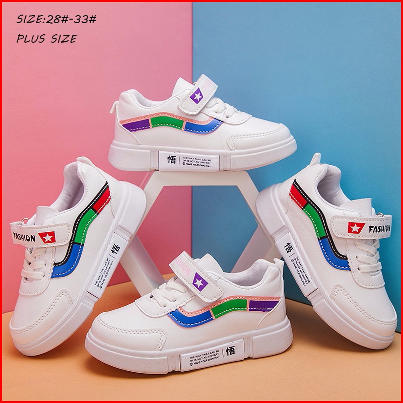 Children Shoes Boys Loafers Girls Casual Sneakers Trendy White