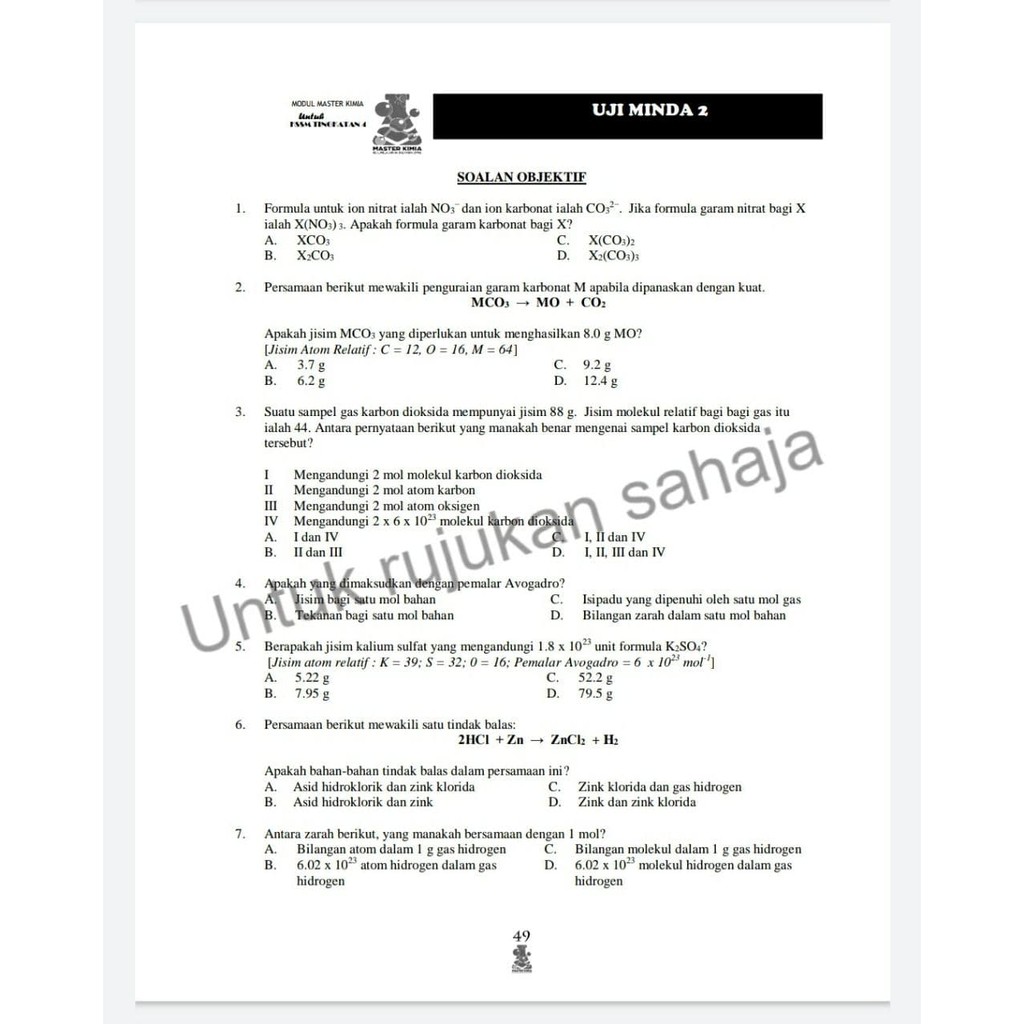 Buy MODUL MASTER KIMIA SPM KSSM TINGKATAN 4 ( CHEMISTRY )  SeeTracker