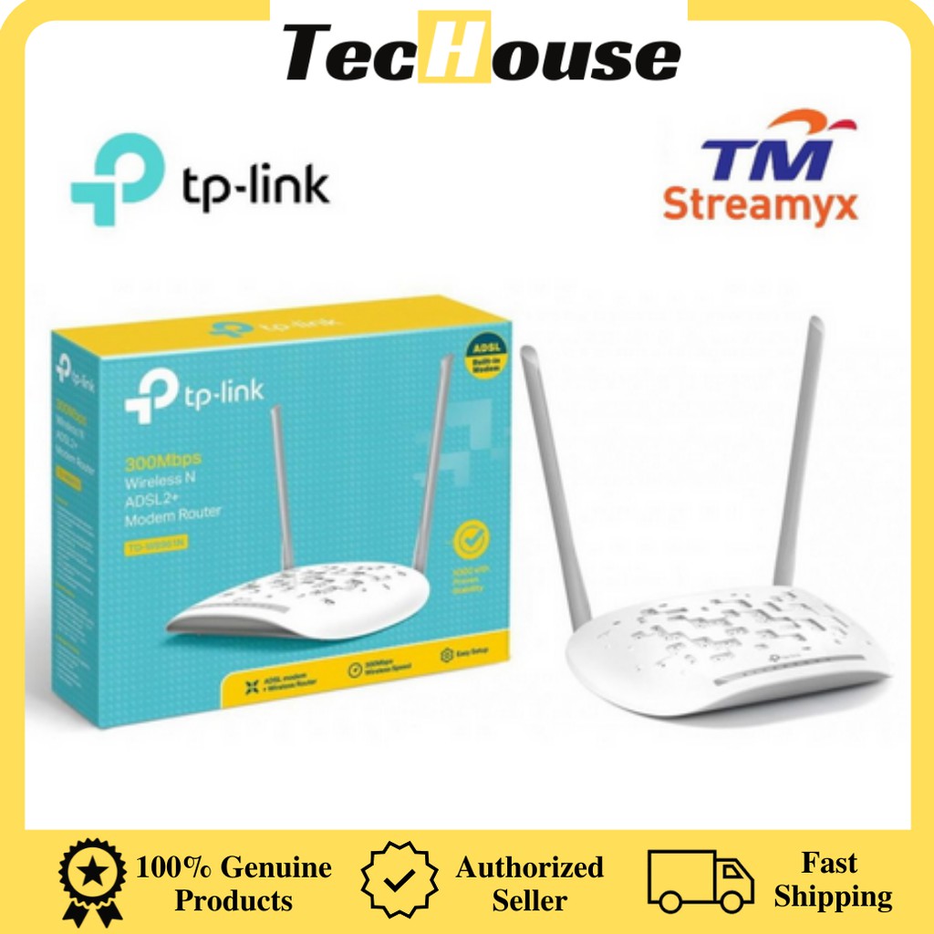 TP-LINK 8961 MODEM 300Mbps Wireless N ADSL2+ Modem Router TD-W8961ND Telekom | Shopee Malaysia