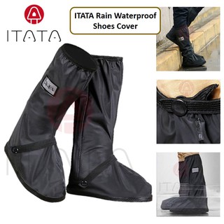 [HARGA LAKU KERAS] Rain Shoes Kasut Hujan Getah Cover Waterproof Motorcycle Bike Reflective Boot Shoe Footwear Rainproof