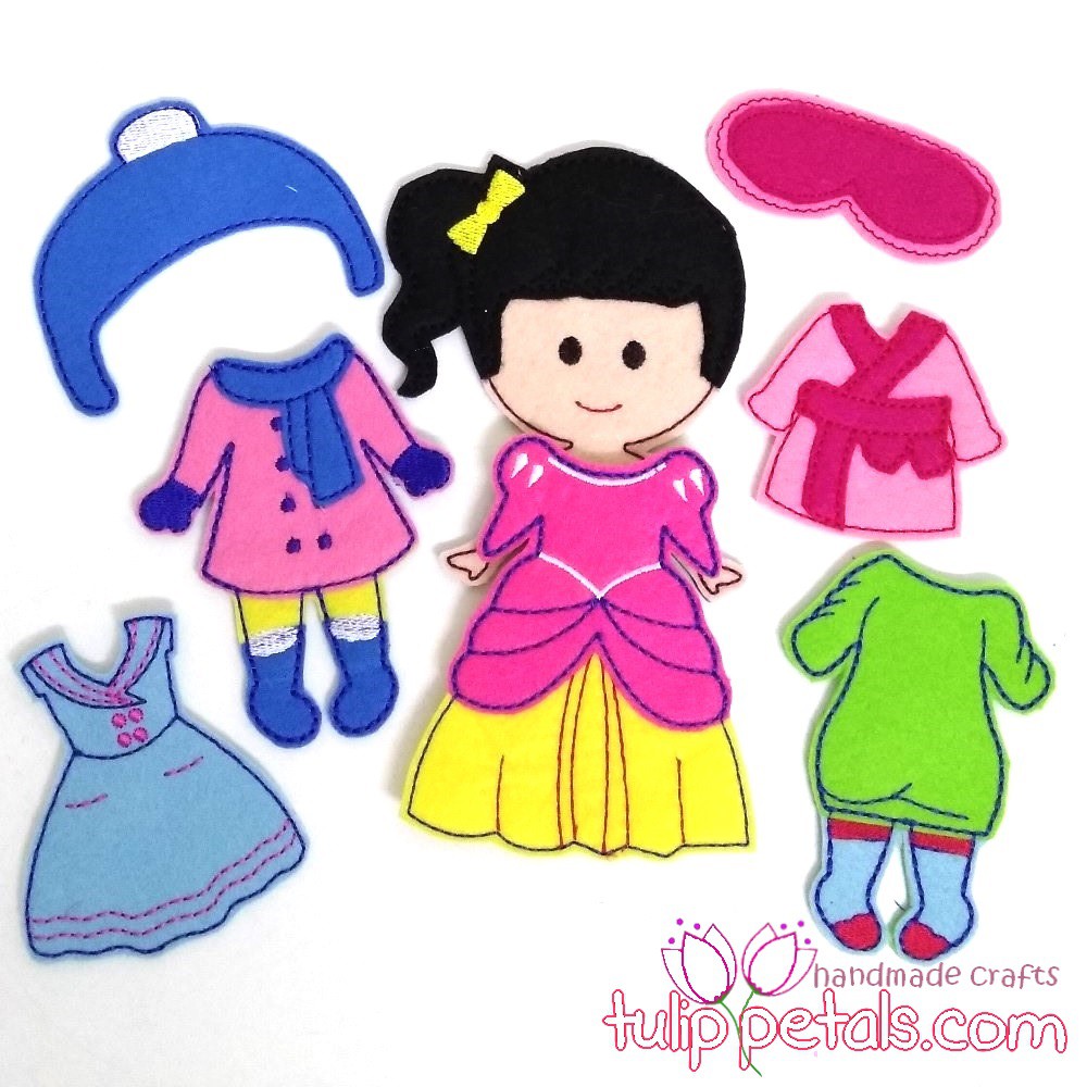 felt dress up dolls