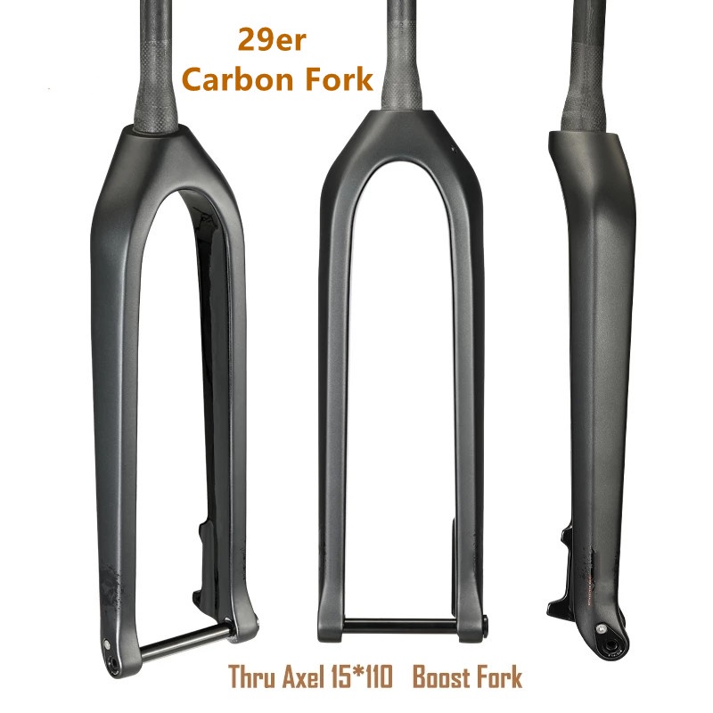 Boost MTB Carbon Fork 29er 110*15mm Downhill Fork Mountain Bike Carbon