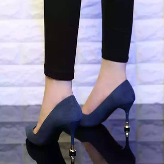 small blue heels