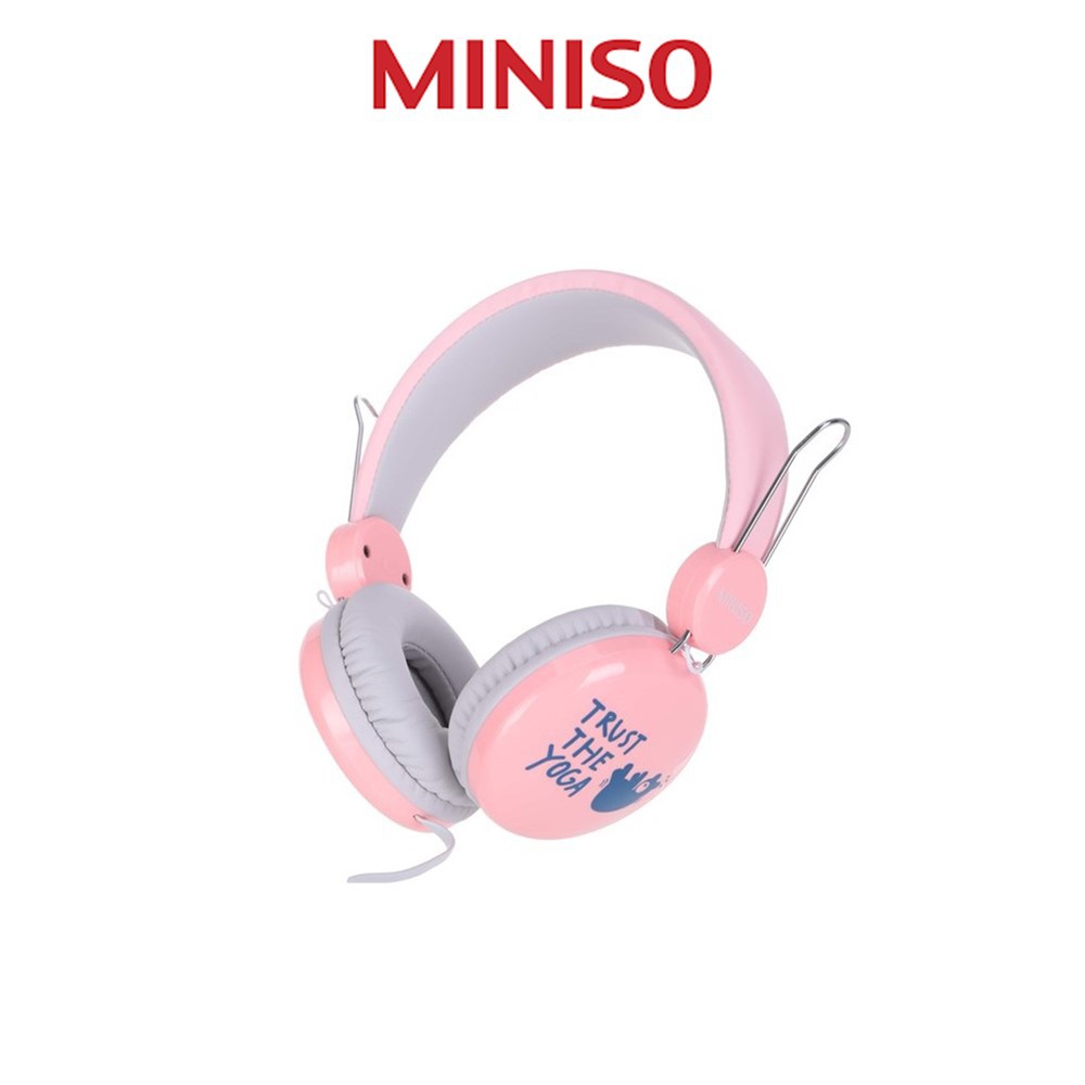 MINISO Headphones Pink Shopee Malaysia