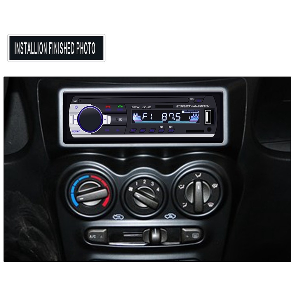 12V Car Radio Autoradio 1 Din with Bluetooth Radio Car SD USB 2.0 MP3 Music  Player AUX Function | Shopee Malaysia